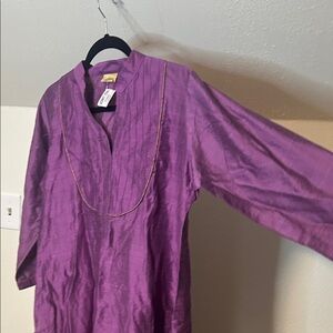 New 100% Silk Tunic from India